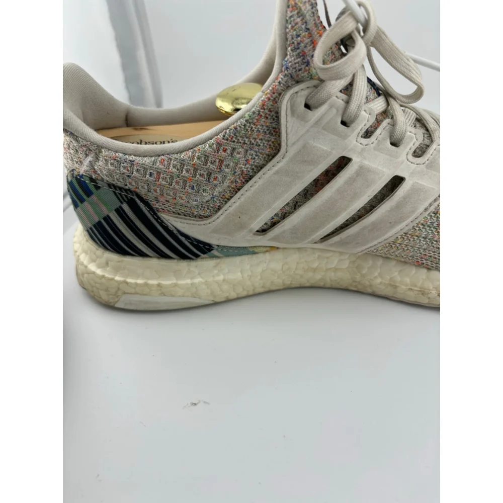 Women's Adidas Ultra Boost Athletic Shoes Size 10 Beige Multi-color - Picture 4 of 16